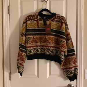 Etro felpa fair isle fleece sweater - NWT